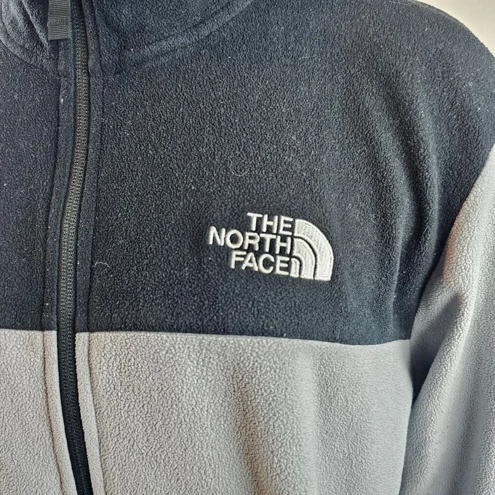 The North Face Jacket Mens Large Gray Full Zip Fleece Outdoor Lightweight Gorp